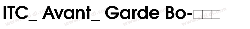 ITC_ Avant_ Garde Bo字体转换